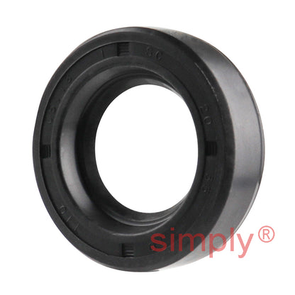 20x35x10mm Nitrile Rubber Single Lip Rotary Shaft Oil Seal with Garter Spring SC / R21