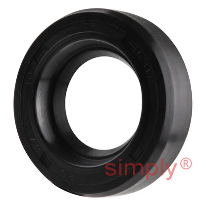 20x37x10mm Nitrile Rubber Single Lip Rotary Shaft Oil Seal with Garter Spring SC / R21