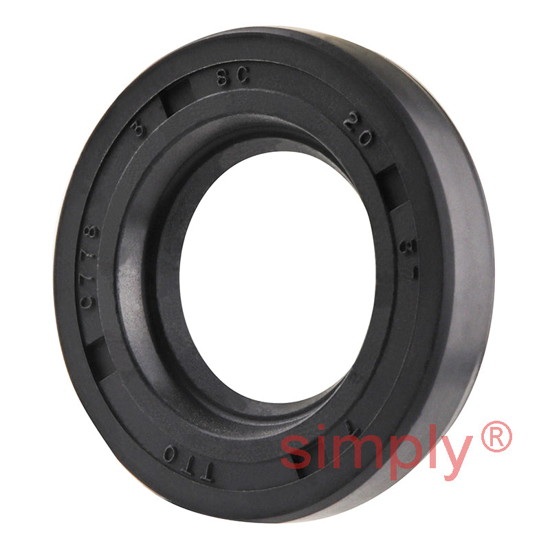20x37x7mm Nitrile Rubber Single Lip Rotary Shaft Oil Seal with Garter Spring SC / R21