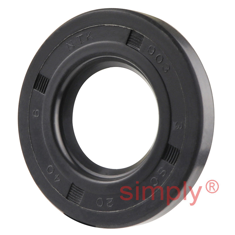 20x40x6mm Nitrile Rubber Single Lip Rotary Shaft Oil Seal with Garter Spring SC / R21