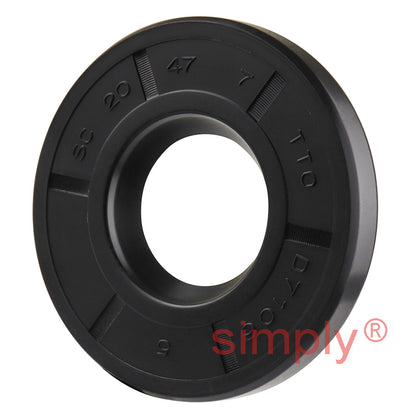 20x47x7mm Nitrile Rubber Single Lip Rotary Shaft Oil Seal with Garter Spring SC / R21