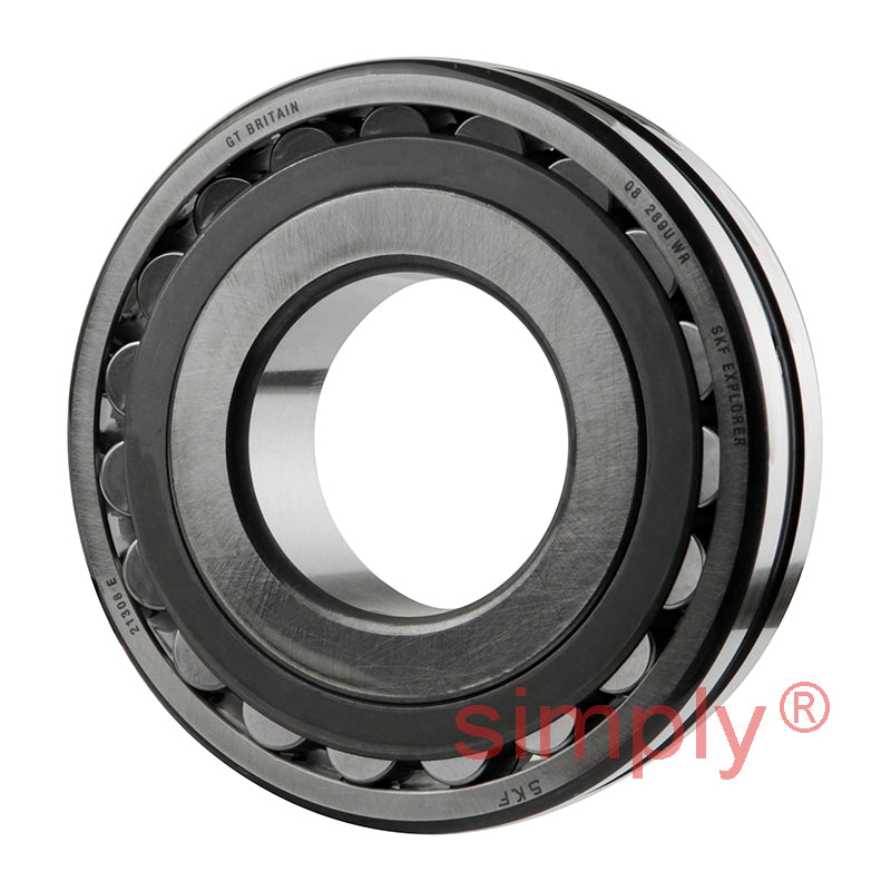 SKF 21308E Spherical Roller Bearing with Cylindrical Bore 40x90x23mm