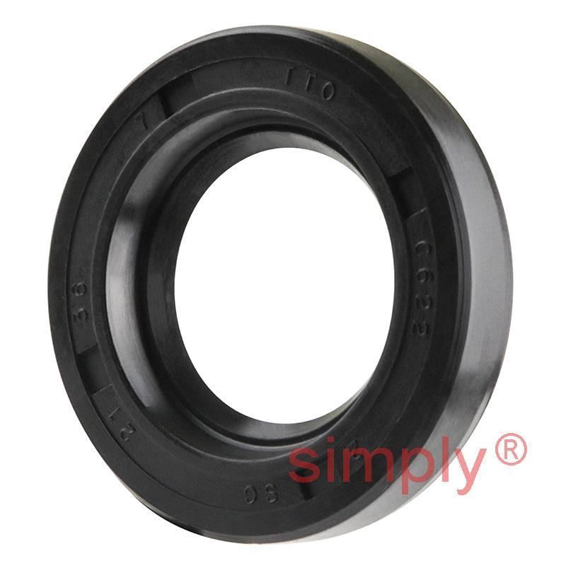 21x36x7mm Nitrile Rubber Single Lip Rotary Shaft Oil Seal with Garter Spring SC / R21
