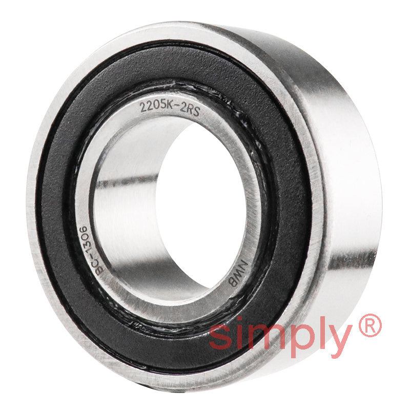 2205K2RS Budget Rubber Sealed Self Aligning Ball Bearing with Taper Bore 25x52x18mm