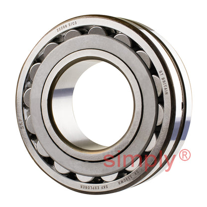 SKF 22208EC3 Spherical Roller Bearing with Cylindrical Bore 40x80x23mm