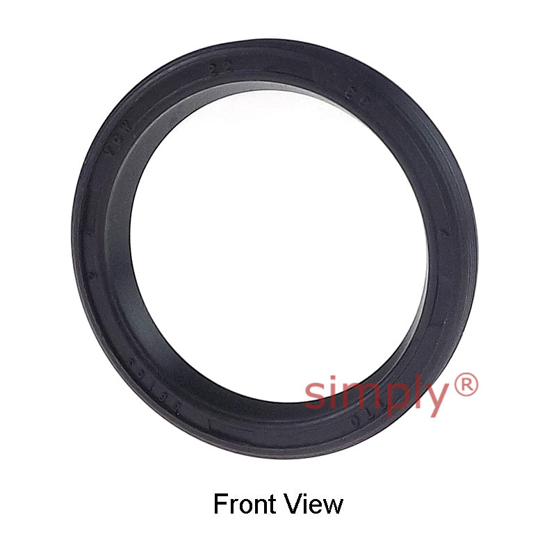 22x28x4mm Nitrile Rubber Single Lip Rotary Shaft Oil Seal Springless Design VC Style