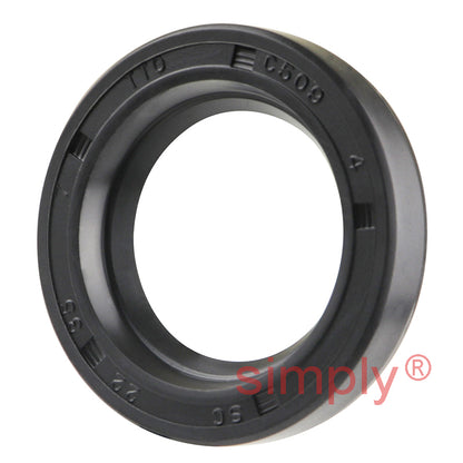 22x35x7mm Nitrile Rubber Single Lip Rotary Shaft Oil Seal with Garter Spring SC / R21