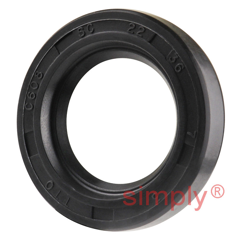 22x38x8mm Nitrile Rubber Single Lip Rotary Shaft Oil Seal with Garter Spring SC / R21