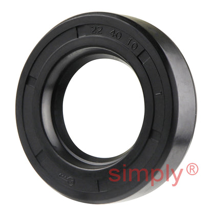 22x40x10mm Nitrile Rubber Single Lip Rotary Shaft Oil Seal with Garter Spring SC / R21