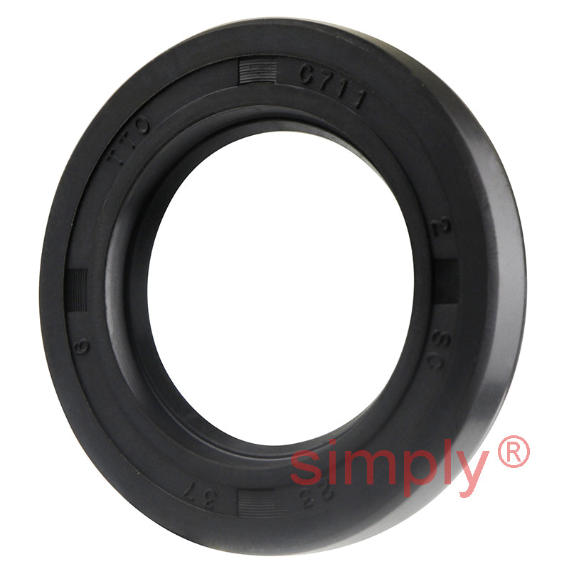23x37x6mm Nitrile Rubber Single Lip Rotary Shaft Oil Seal with Garter Spring SC / R21