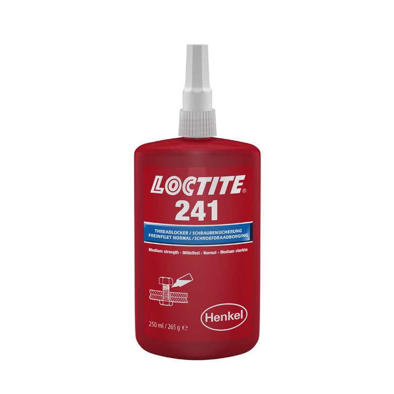Loctite 241 Medium Strength Threadlocking Adhesive 250ml - Allow 7-10 Days