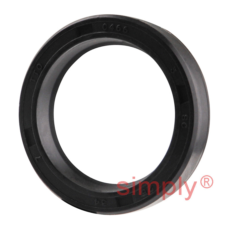 25x34x7mm Nitrile Rubber Single Lip Rotary Shaft Oil Seal with Garter Spring SC / R21