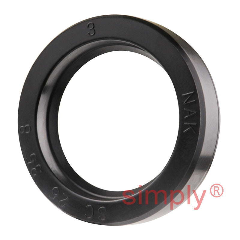 25x35x8mm Nitrile Rubber Single Lip Rotary Shaft Oil Seal with Garter Spring SC / R21