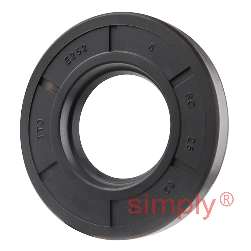25x52x7mm Nitrile Rubber Single Lip Rotary Shaft Oil Seal with Garter Spring SC / R21
