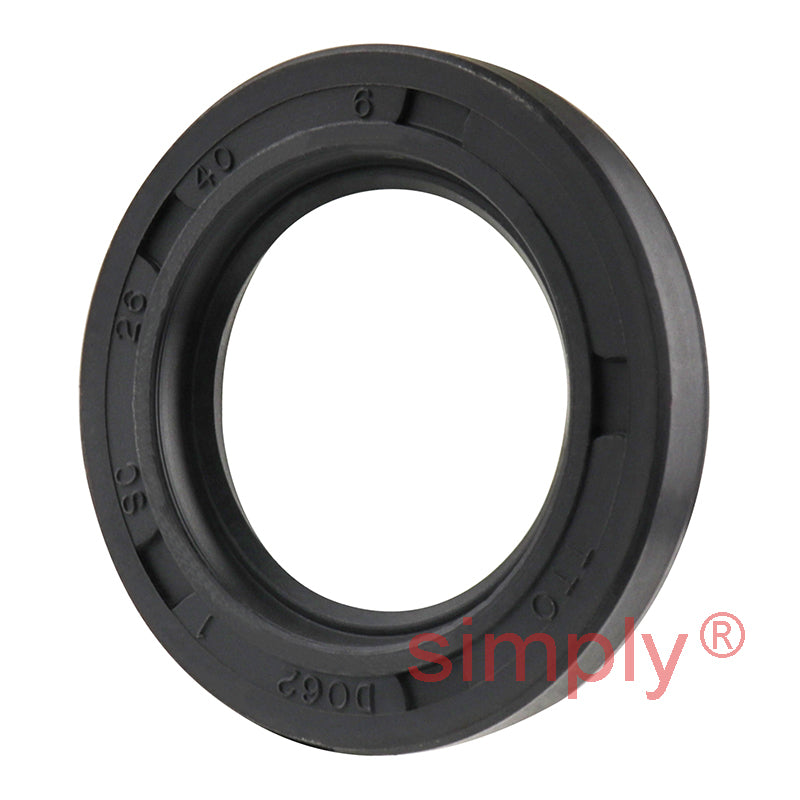 26x40x6mm Nitrile Rubber Single Lip Rotary Shaft Oil Seal with Garter Spring SC / R21