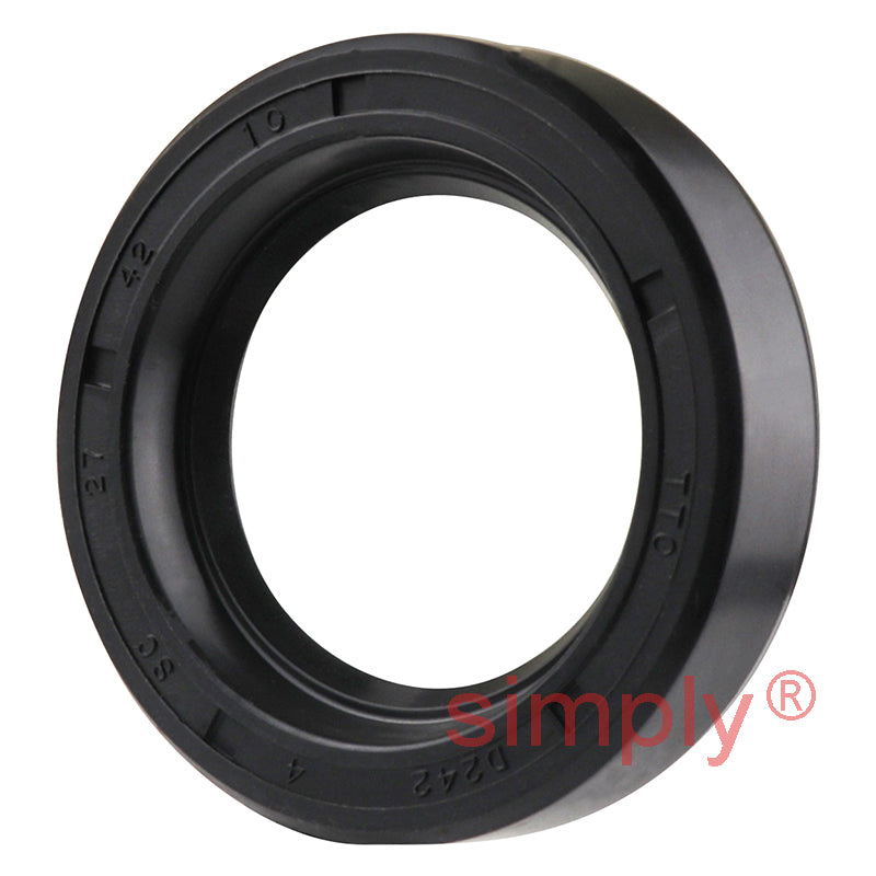27x42x10mm Nitrile Rubber Single Lip Rotary Shaft Oil Seal with Garter Spring SC / R21