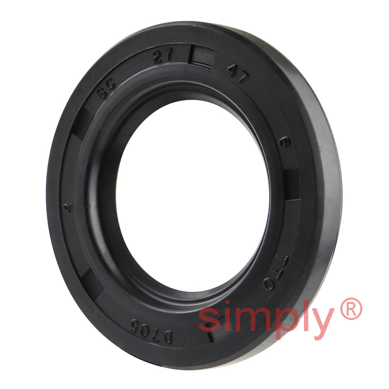 27x47x6mm Nitrile Rubber Single Lip Rotary Shaft Oil Seal with Garter Spring SC / R21