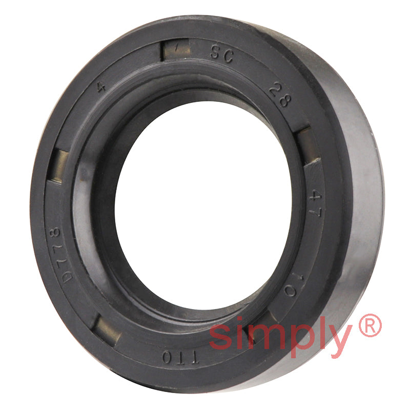 28x47x10mm Nitrile Rubber Single Lip Rotary Shaft Oil Seal with Garter Spring SC / R21