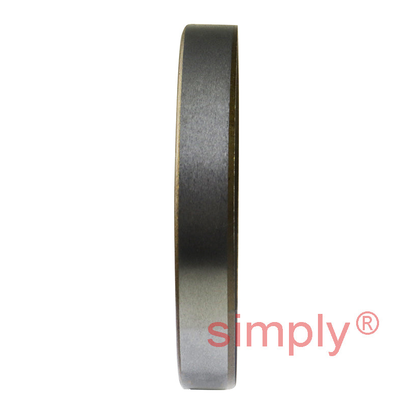 2.12x2.87x0.43 inch Metal Cased Nitrile Rubber Double Lip Rotary Shaft Oil Seal with Garter Spring R6 / TB Style