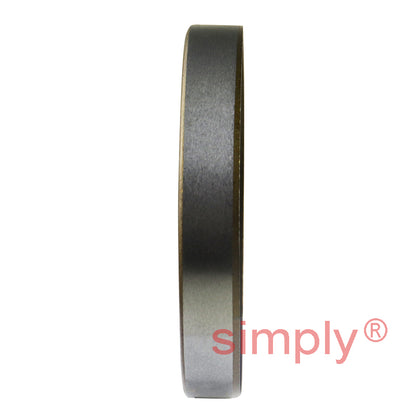 2.12x2.87x0.43 inch Metal Cased Nitrile Rubber Double Lip Rotary Shaft Oil Seal with Garter Spring R6 / TB Style