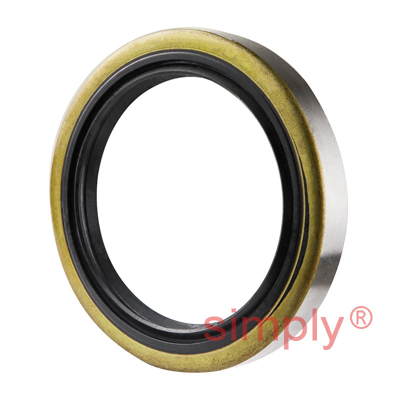 2.25x3x0.43 inch Metal Cased Nitrile Rubber Double Lip Rotary Shaft Oil Seal Garter Spring R6 / TB Style