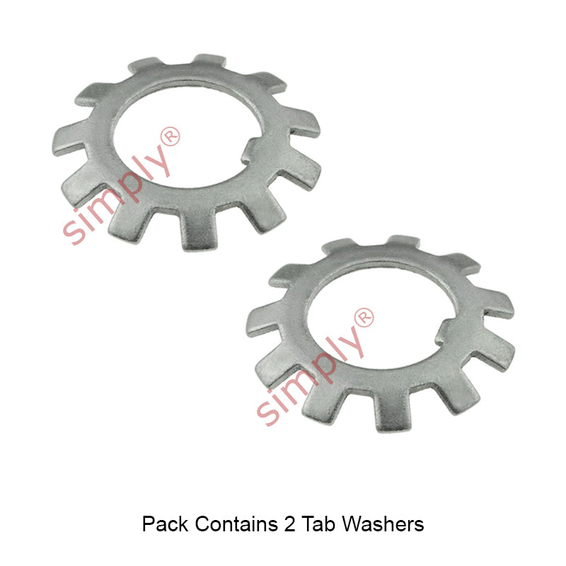 Pack of 2 - SSMB3 Stainless Steel Budget Locking Tab Washer 17mm bore