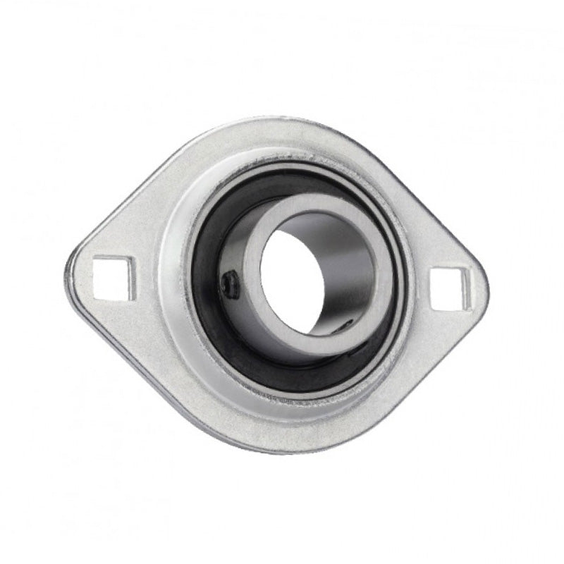 SBPFL201 Oval 2 Bolt Pressed Steel Bearing Housing with 12mm insert