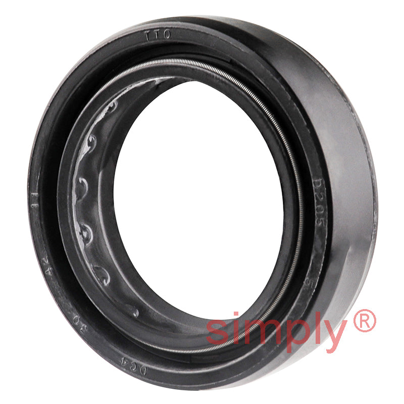 30x42x11DC4SS Metric Fork and Damper Nitrile Rubber Oil Seal with 2 Opposite Facing Individually Sprung Sealing Lips and Raised Outer Sealing Band on Outside Diameter