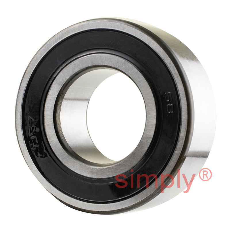 SKF 3205A2RS1MT33 Double Row Angular Contact Ball Bearing with 2 Rubber Seals 25x52x20.6mm