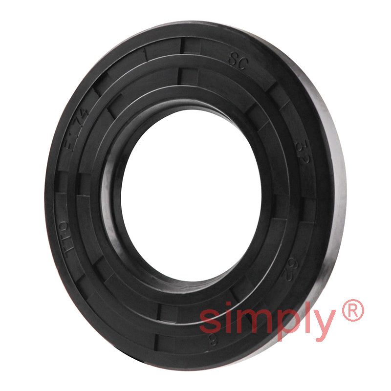 32x62x6mm Nitrile Rubber Single Lip Rotary Shaft Oil Seal with Garter Spring SC / R21
