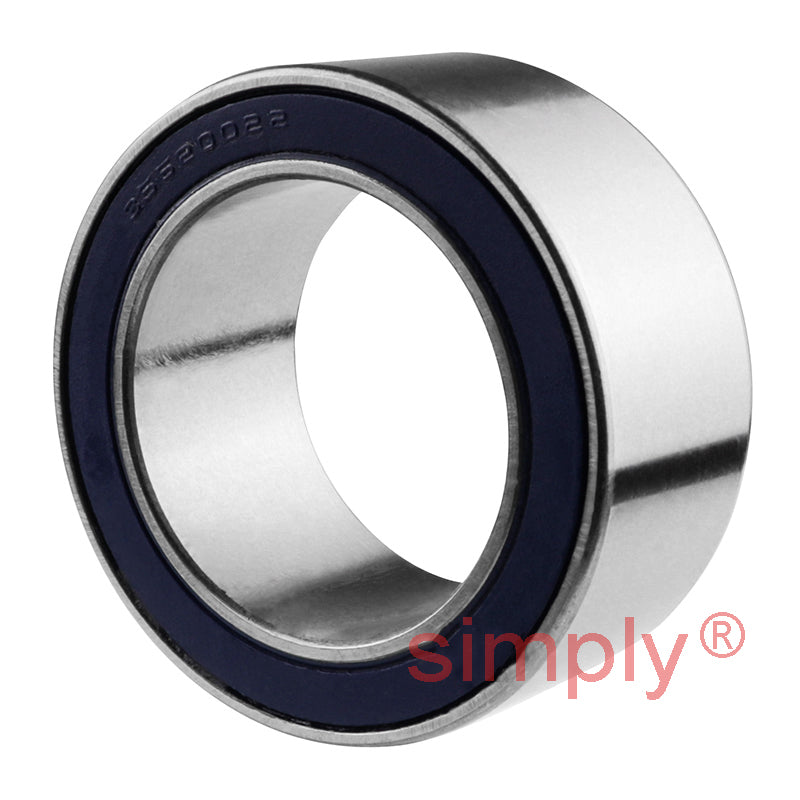 Major Brand 35BG52222DL Rubber Sealed Air Conditioner Double Row Deep Groove Ball Bearing 35x52x22mm