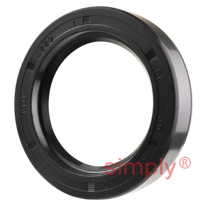 35x52x10mm Nitrile Rubber Single Lip Rotary Shaft Oil Seal with Garter Spring SC / R21