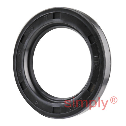 35x53x7mm Nitrile Rubber Single Lip Rotary Shaft Oil Seal with Garter Spring SC / R21