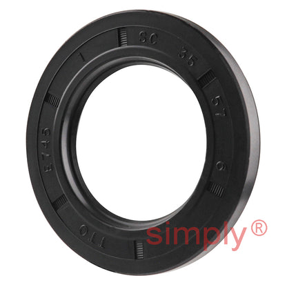 35x57x6mm Nitrile Rubber Single Lip Rotary Shaft Oil Seal with Garter Spring SC / R21