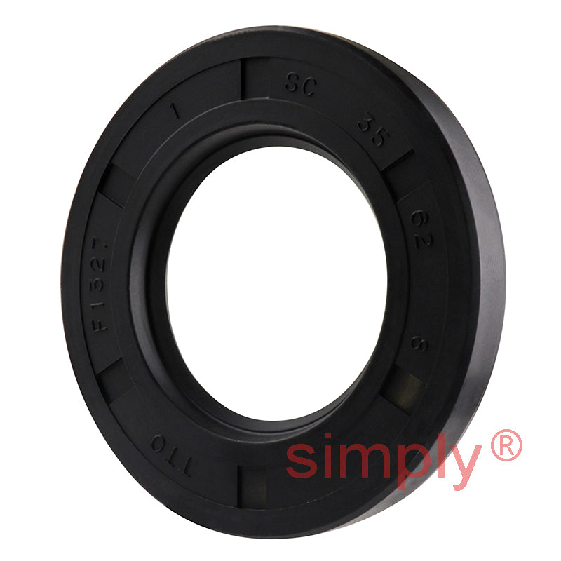 35x62x8mm Nitrile Rubber Single Lip Rotary Shaft Oil Seal with Garter Spring SC / R21