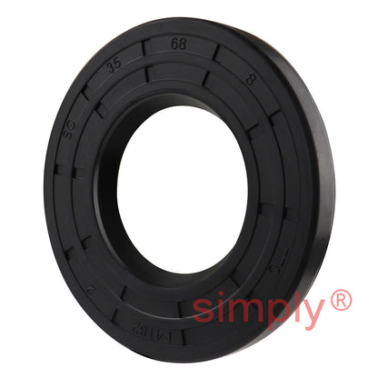 35x68x8mm Nitrile Rubber Single Lip Rotary Shaft Oil Seal with Garter Spring SC / R21