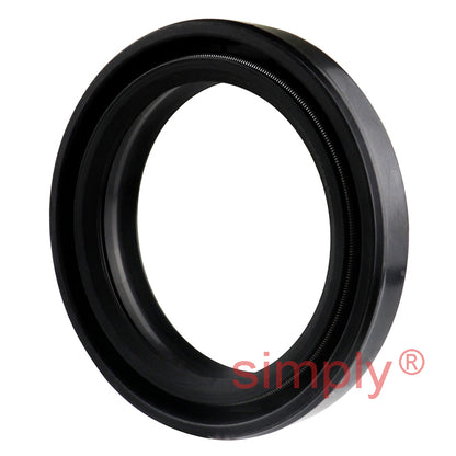 37x49x8DC4/10.SS Metric Fork and Damper Nitrile Rubber Oil Seal with 2 Opposite Facing Individually Sprung Sealing Lips and Raised Outer Sealing Band on Outside Diameter