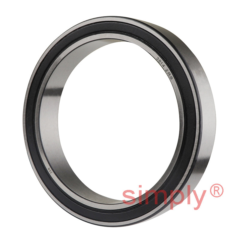 Budget 3814B2RSRTVH Rubber Sealed Double Row Angular Contact Ball Bearing 70x90x15mm