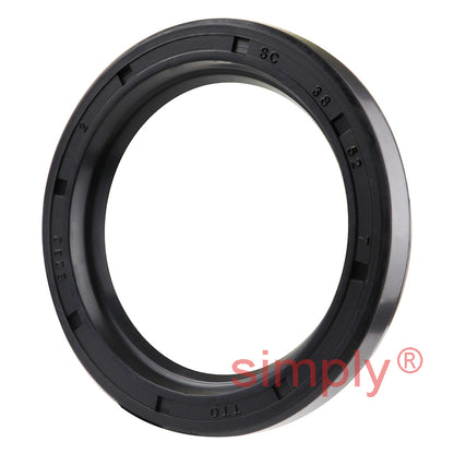 38x52x7mm Nitrile Rubber Single Lip Rotary Shaft Oil Seal with Garter Spring SC / R21