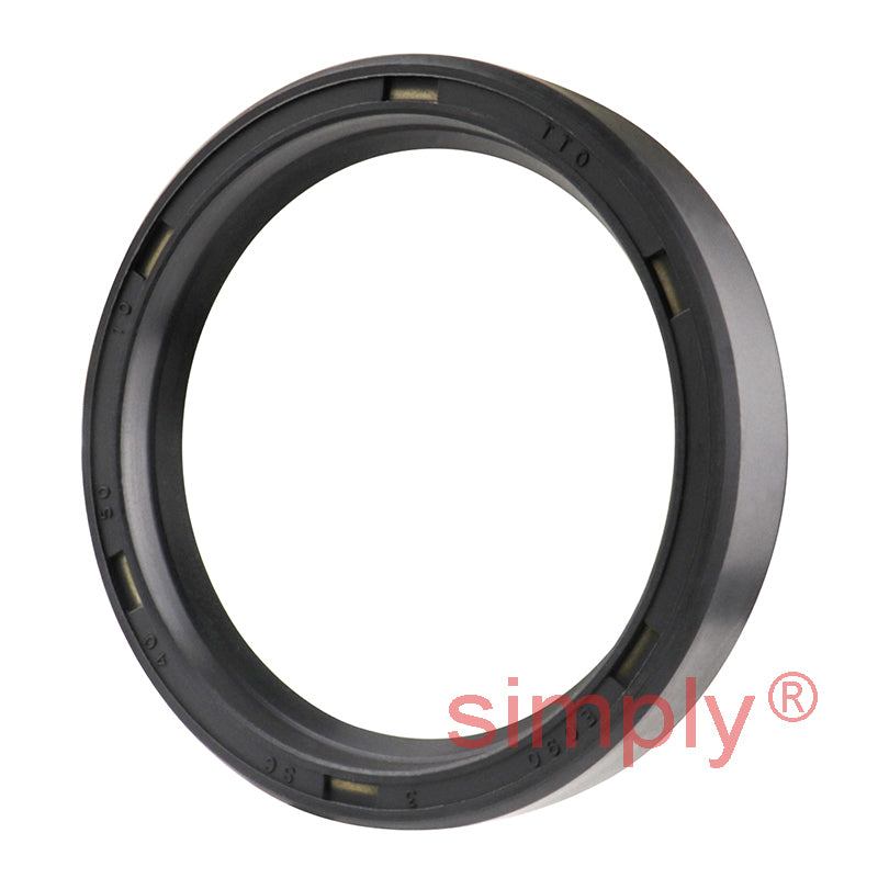 40x50x10mm Nitrile Rubber Single Lip Rotary Shaft Oil Seal with Garter Spring SC / R21