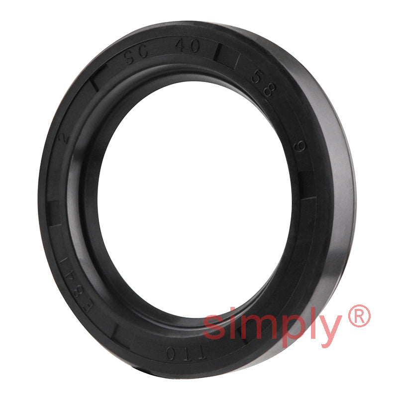 40x58x9mm Nitrile Rubber Single Lip Rotary Shaft Oil Seal with Garter Spring SC / R21