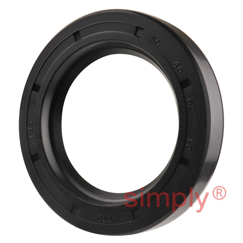 40x62x10mm Nitrile Rubber Single Lip Rotary Shaft Oil Seal with Garter Spring SC / R21