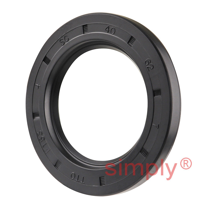 40x62x7mm Nitrile Rubber Single Lip Rotary Shaft Oil Seal with Garter Spring SC / R21