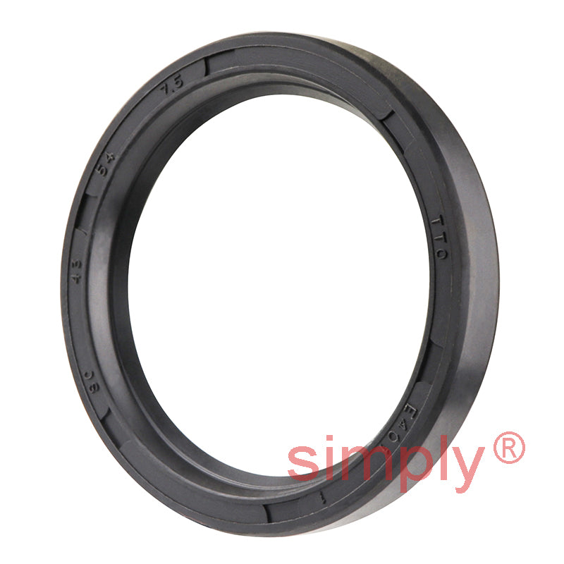 43x54x7.5mm Nitrile Rubber Single Lip Rotary Shaft Oil Seal with Garter Spring SC / R21