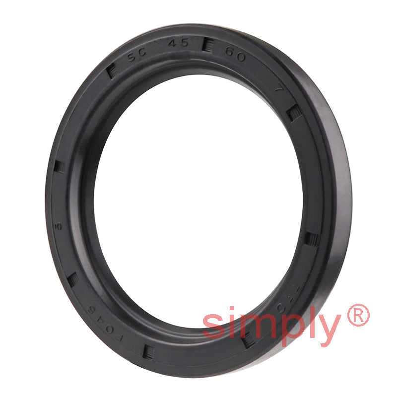 45x60x7mm Nitrile Rubber Single Lip Rotary Shaft Oil Seal with Garter Spring SC / R21