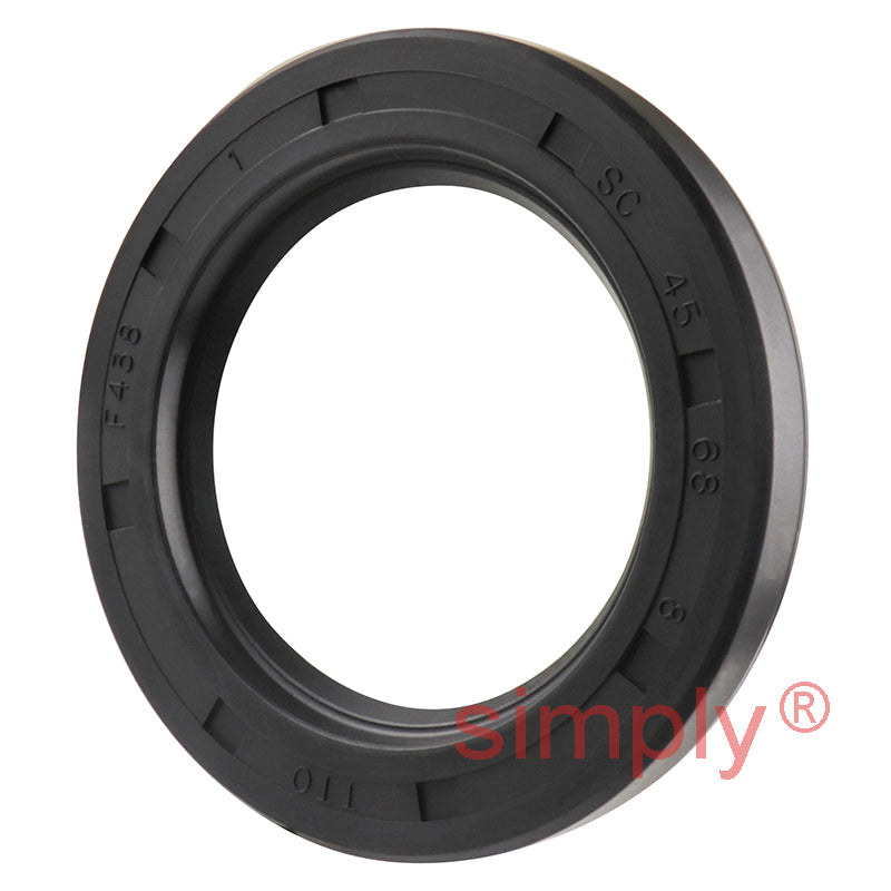 45x68x8mm Nitrile Rubber Single Lip Rotary Shaft Oil Seal with Garter Spring SC / R21