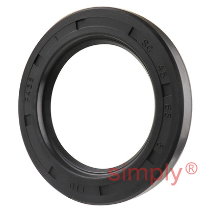 45x68x8mm Nitrile Rubber Single Lip Rotary Shaft Oil Seal with Garter Spring SC / R21