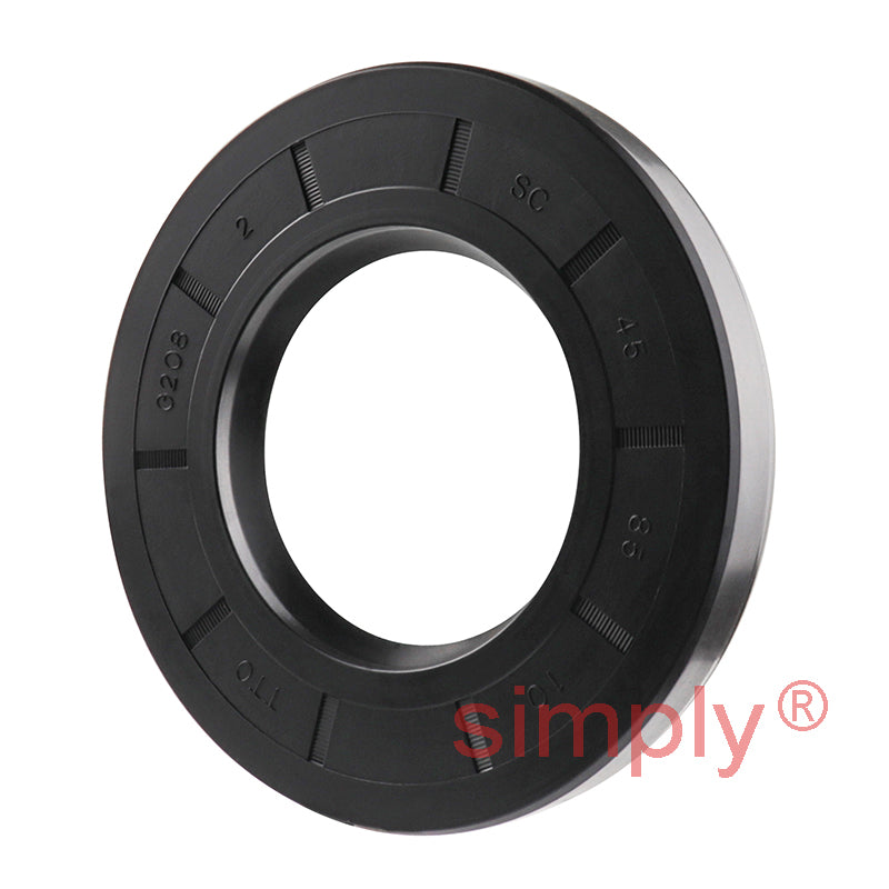 45x85x10mm Nitrile Rubber Single Lip Rotary Shaft Oil Seal with Garter Spring SC / R21