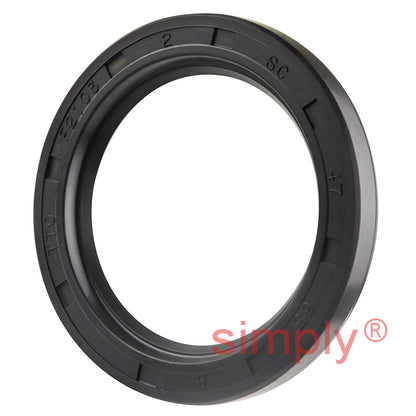 47x65x8mm Nitrile Rubber Single Lip Rotary Shaft Oil Seal with Garter Spring SC / R21