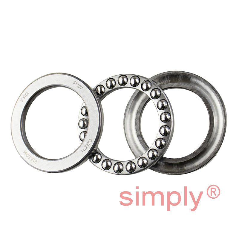 FAG 51107 Axial Deep Groove Ball Bearing 35x52x12mm